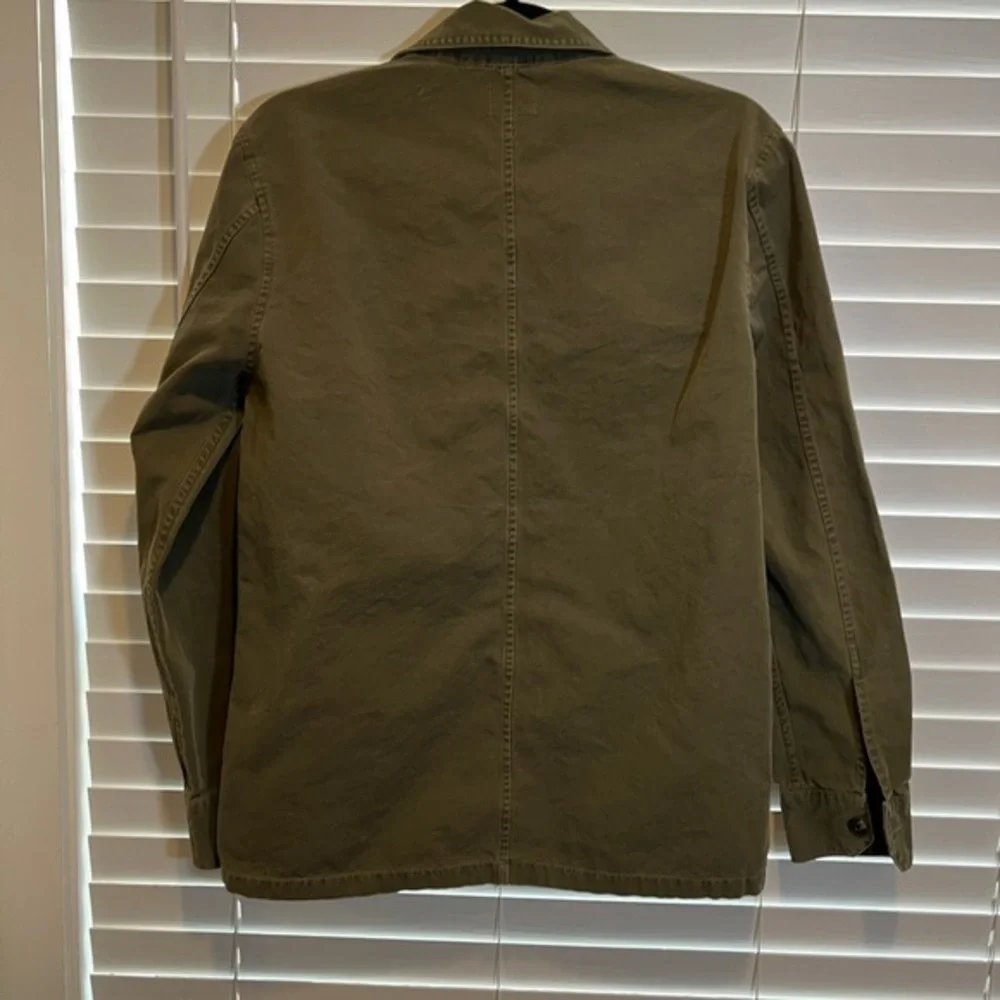 AG Adriano Goldschmied Mens Olive Green Cotton Military Field‎ Jacket Small